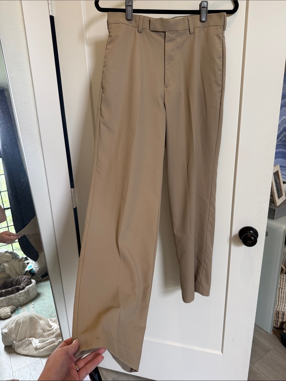 PGA Tour Men's Khaki Straight-Leg Chinos